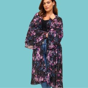 Torrid Floral Kimono Duster